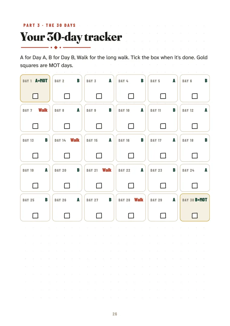 The 30-day tracker